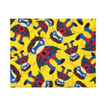 Cute Superhero Boy Pattern Canvas Prints