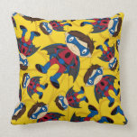 Cute Superhero Boy Pattern Throw Pillow