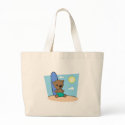 cute surfer teddy bear bags