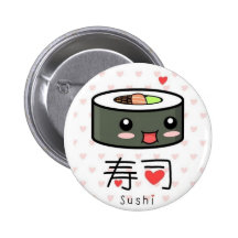 Cute Sushi Buttons