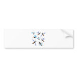 cute swarm of bees bumper stickers