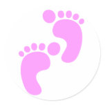 Cute Sweet Footsteps Funny Shirt stickers