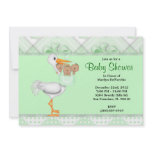 CUTE Sweet Green Baby Shower invitations