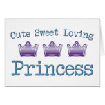 Cute Sweet Loving Princess Greeting Card