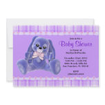 CUTE Sweet Plush Purple Bunny Rabbit Baby Shower