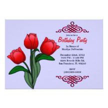 CUTE Sweet Red Roses With Red Invitations