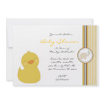 CUTE Sweet Yellow Ducky Baby Shower Personalized Invite