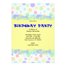 CUTE Sweet Yellow Pattern Invite