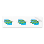 cute swimming alligator bumper stickers