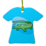 cute swimming alligator ornaments