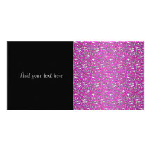 Cute Swirling Vine Pattern in Pink Photo Greeting Card