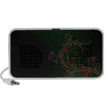 Cute swirls on dark background speakers