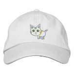 Cute Tabby Kitty Cat Hat / Cap embroidered hats