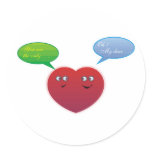 cute talking conversation heart stickers