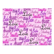 CUTE TARJETA POSTAL