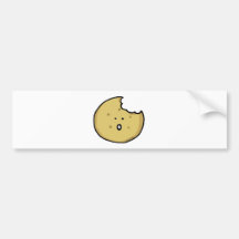 Cute tea biscuit bumper stickers