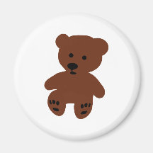 cute teddy bear brown magnet
