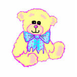 Cute Teddy Bear Ornament photo sculptures