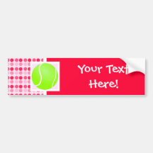 Cute Tennis Ball Bumper Stickers