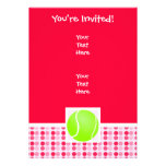 Cute Tennis Ball Personalised Invitations