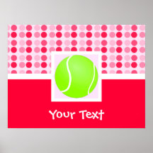 Cute Tennis Ball Posters
