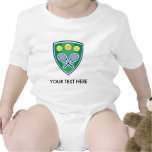 Cute tennis for baby. Add name or quotes Rompers