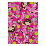 Cute Tennis Girl Card