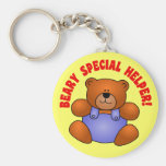 Cute Thanks to a Very Special Helper Volunteer Key Chain