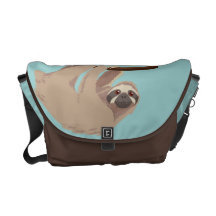 Cute Three-Toed Sloth Messenger bag