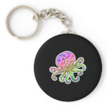 cute tie dye octopus keychains