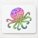 cute tie dye octopus mousepads