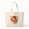 cute tiger cub with blue eyes bags