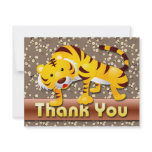 CUTE TIGER THANK YOU NOTE CARD invitations