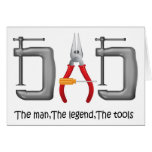cute tool set DAD , Father's Day greetings cards