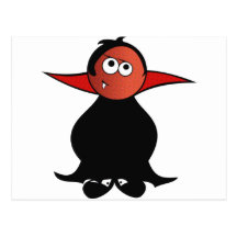 CUTE TOOTH PATCHY VAMPIRE DRACULA POST CARDS