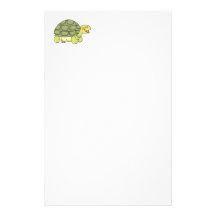 Cute tortoise customized stationery
