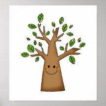 cute tree poster