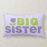 Cute Tulip Big Sister Pillow