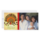Cute Turkey Photo Card Template