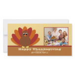 Cute Turkey Thanksgiving Family Photo Card photo cards