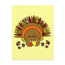 Cute Turkey Thanksgiving PostCard