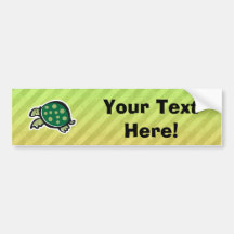 Cute Turtle Design Bumper Stickers