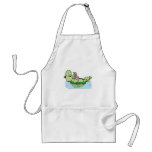 cute turtle drinking milkshake aprons