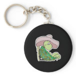 cute turtle wearing sombrero keychains