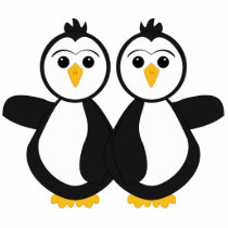 Cute Twin Penguins