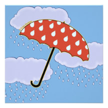 Cute Umbrella Invitations