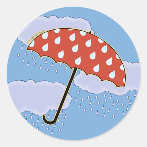 Cute Umbrella Stickers Zazzle