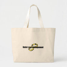 Cute "Under New Management" Wedding design Bag