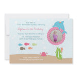 Cute under the Sea girls birthday party invitation