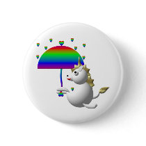 Cute unicorn with an umbrella